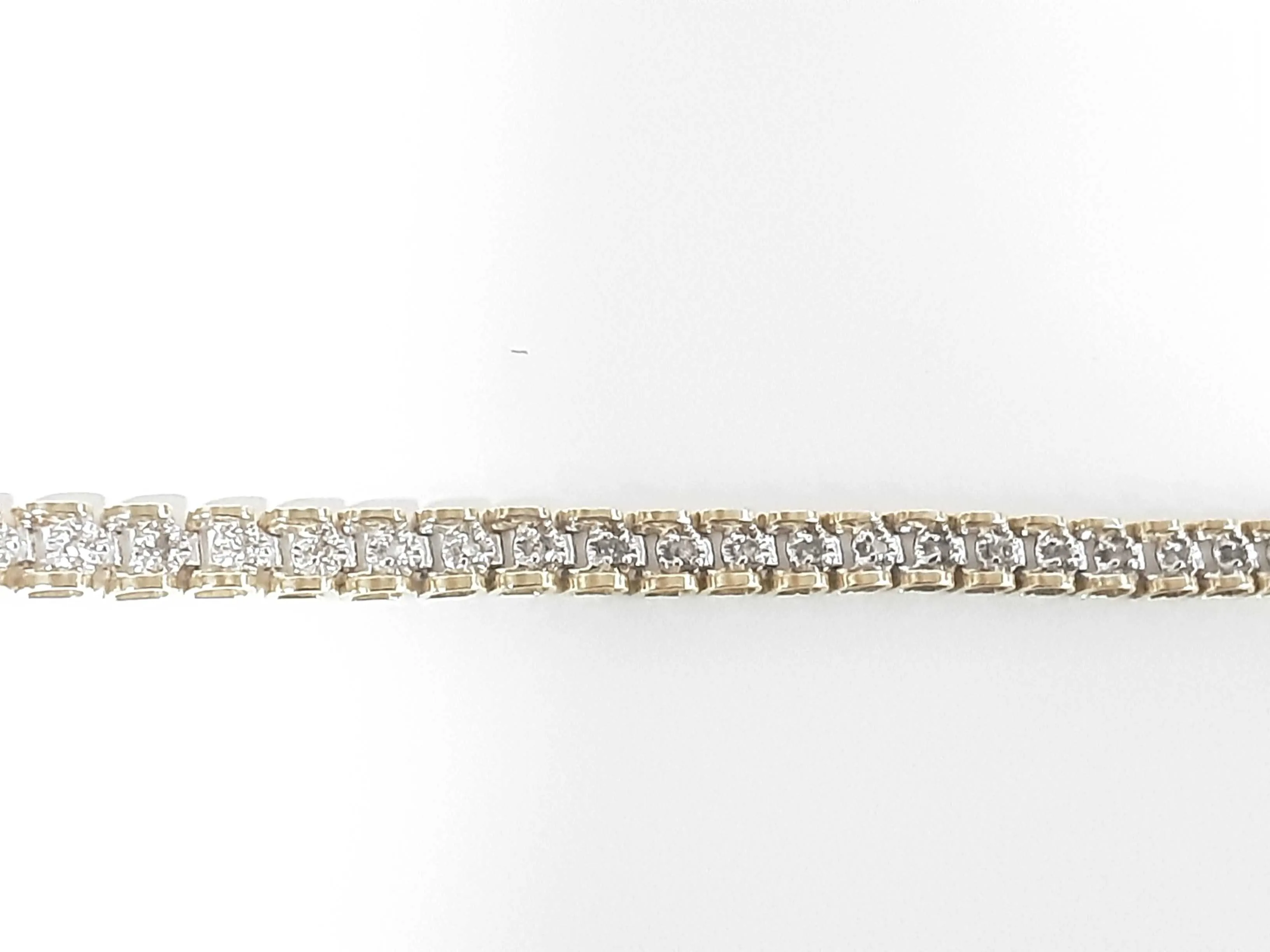 10k Yg Diamond Tennis Bracelet