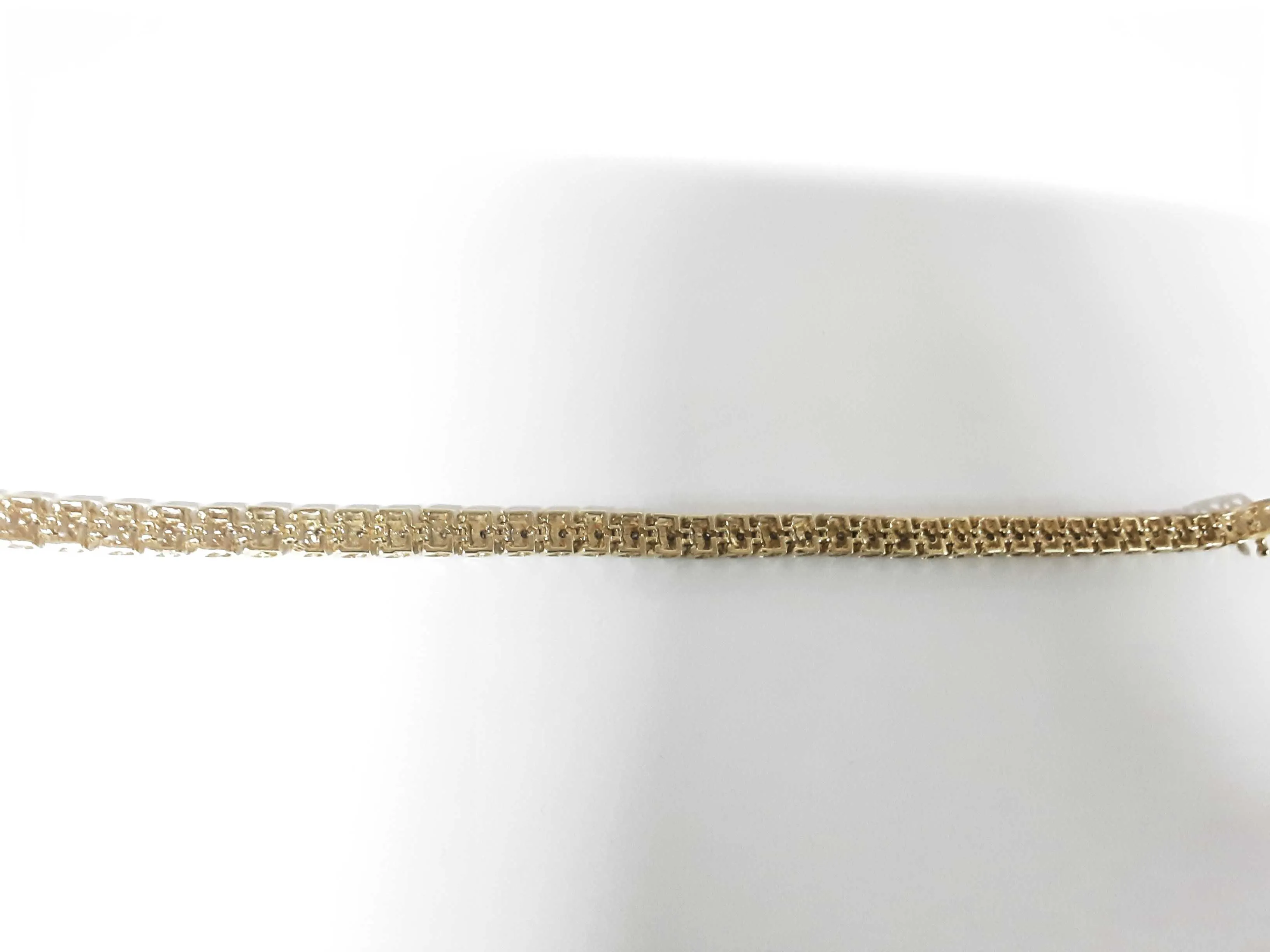 10k Yg Diamond Tennis Bracelet