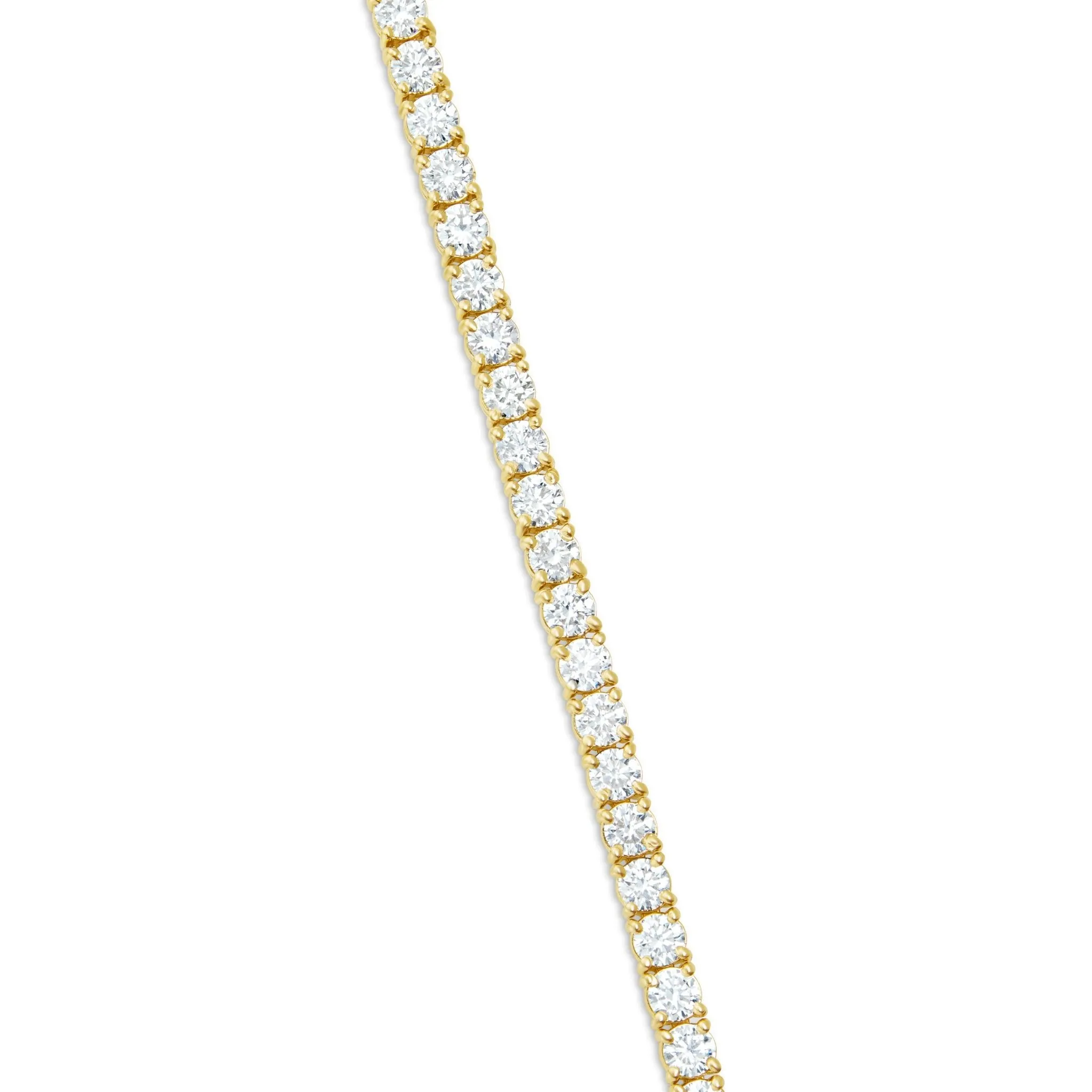 14K Gold 6.95ct 3.3mm Diamond Tennis Bracelet