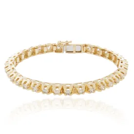 14k Yellow Gold 5.00ct Diamond Bracelet