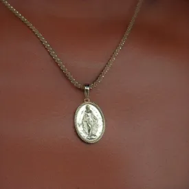 18k Vermeil Micro Lady of Guadalupe Pendant