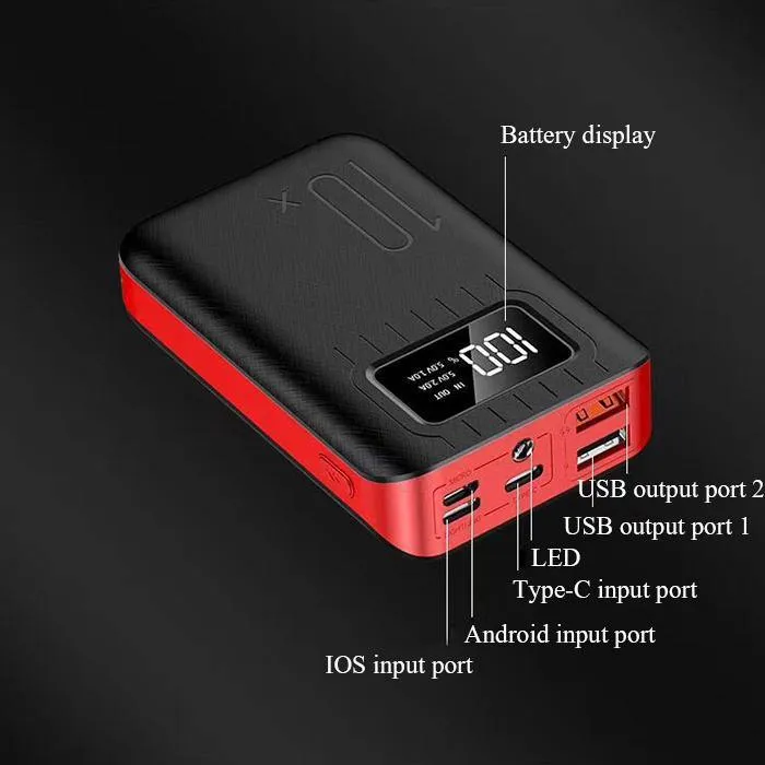 20000mAh 3 input/2output Fast Charging Power Bank