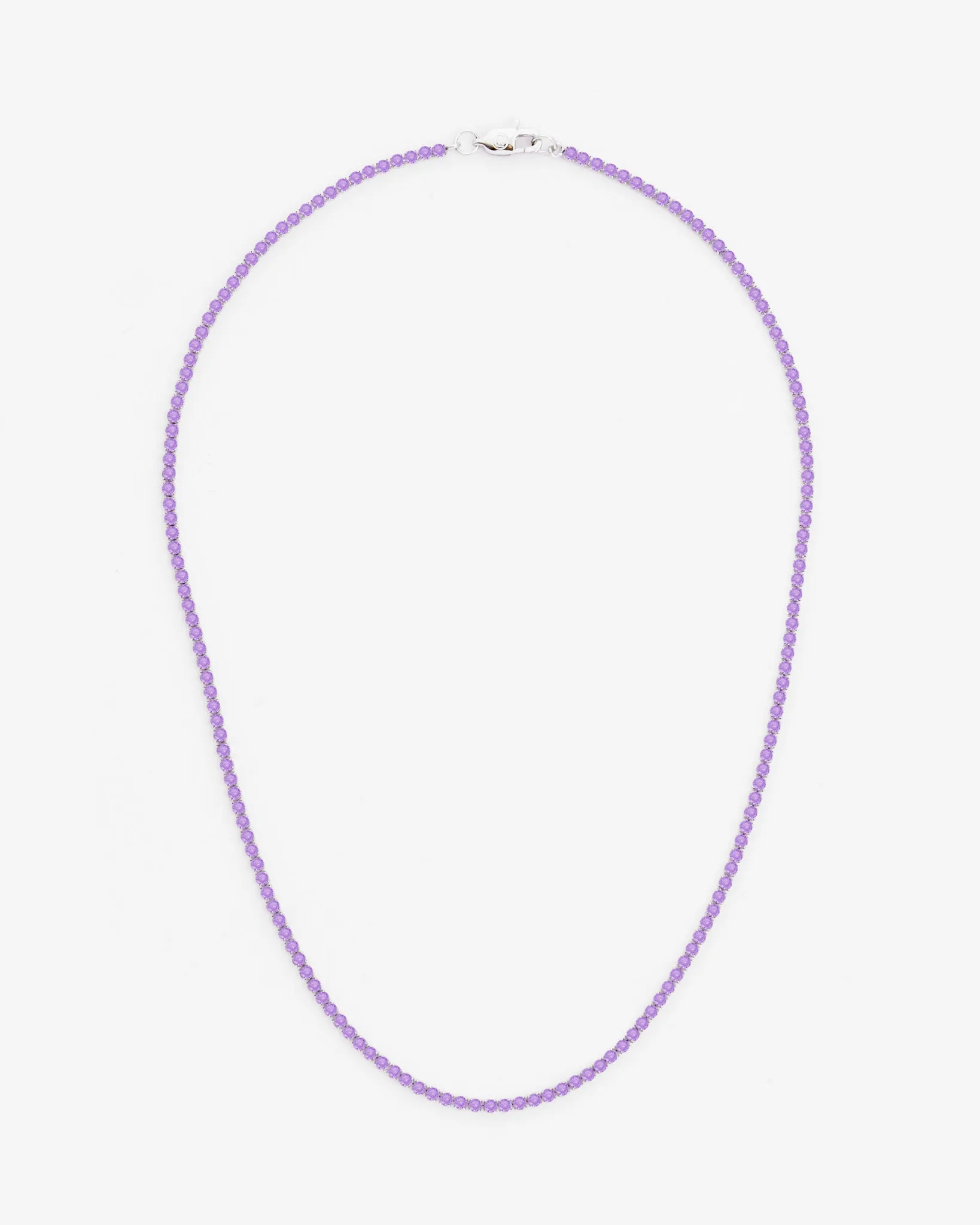 2.5mm Micro Tennis Chain - Lavender