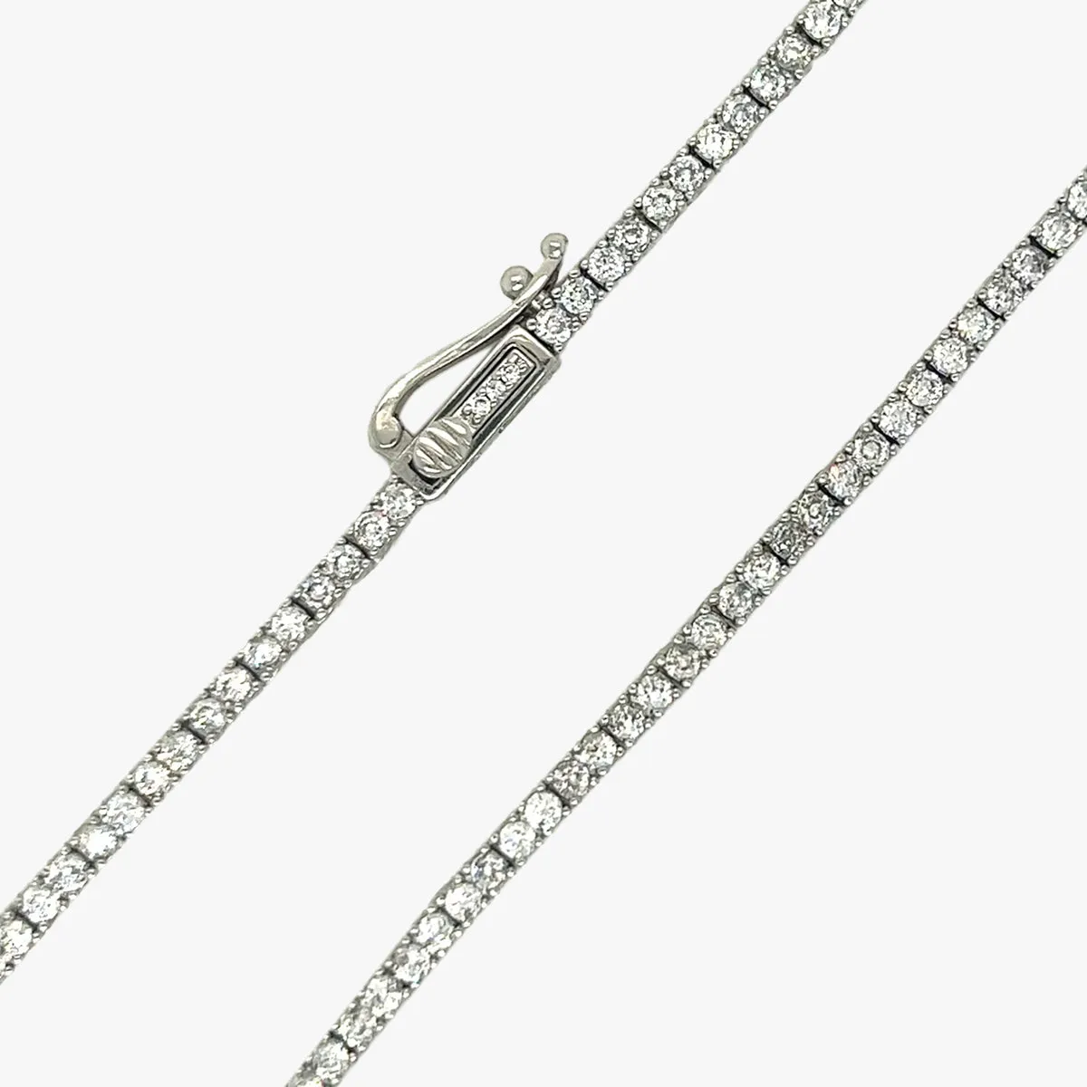 2mm Diamond Tennis Necklace