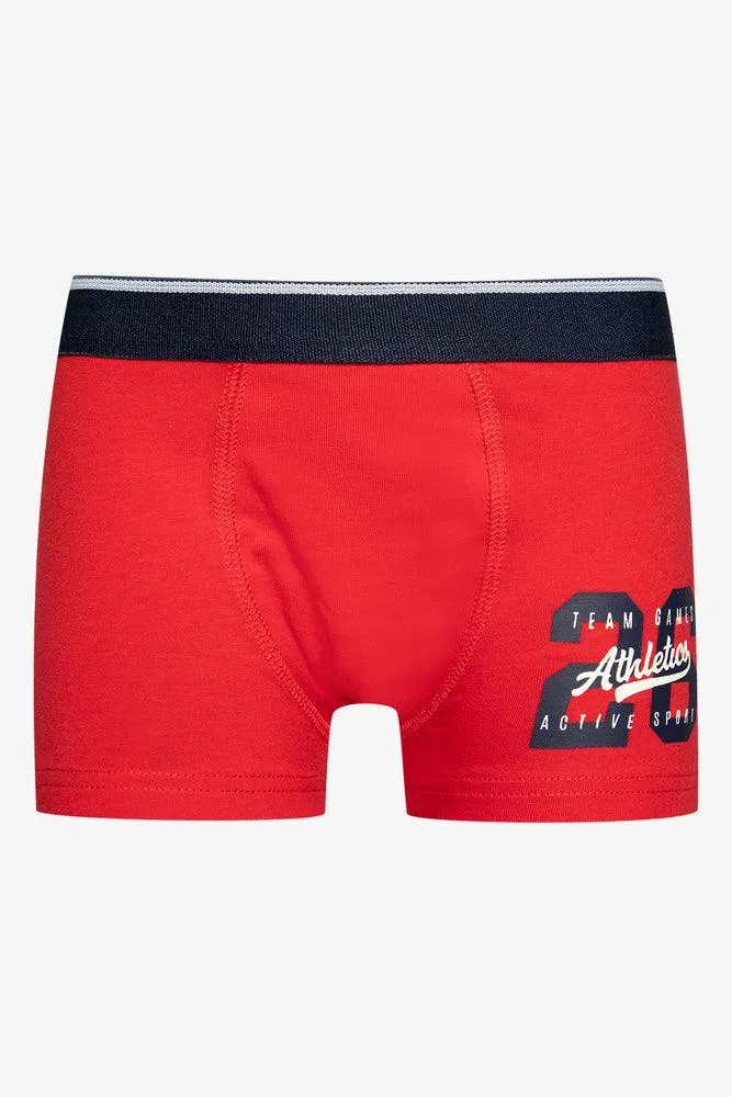 3 Pack Tennis Boxers Red