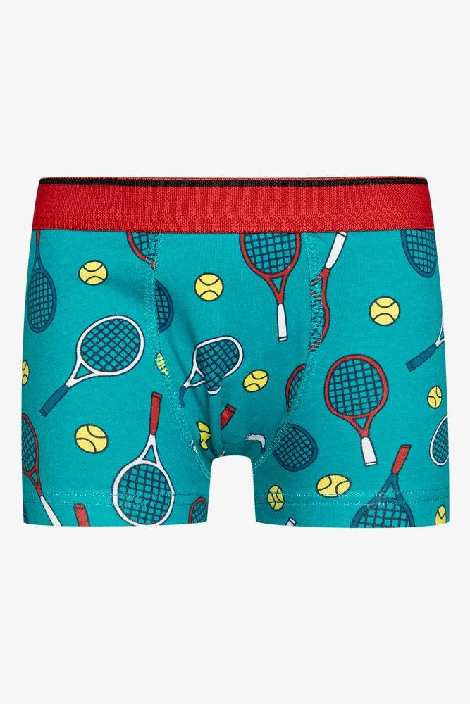 3 Pack Tennis Boxers Red