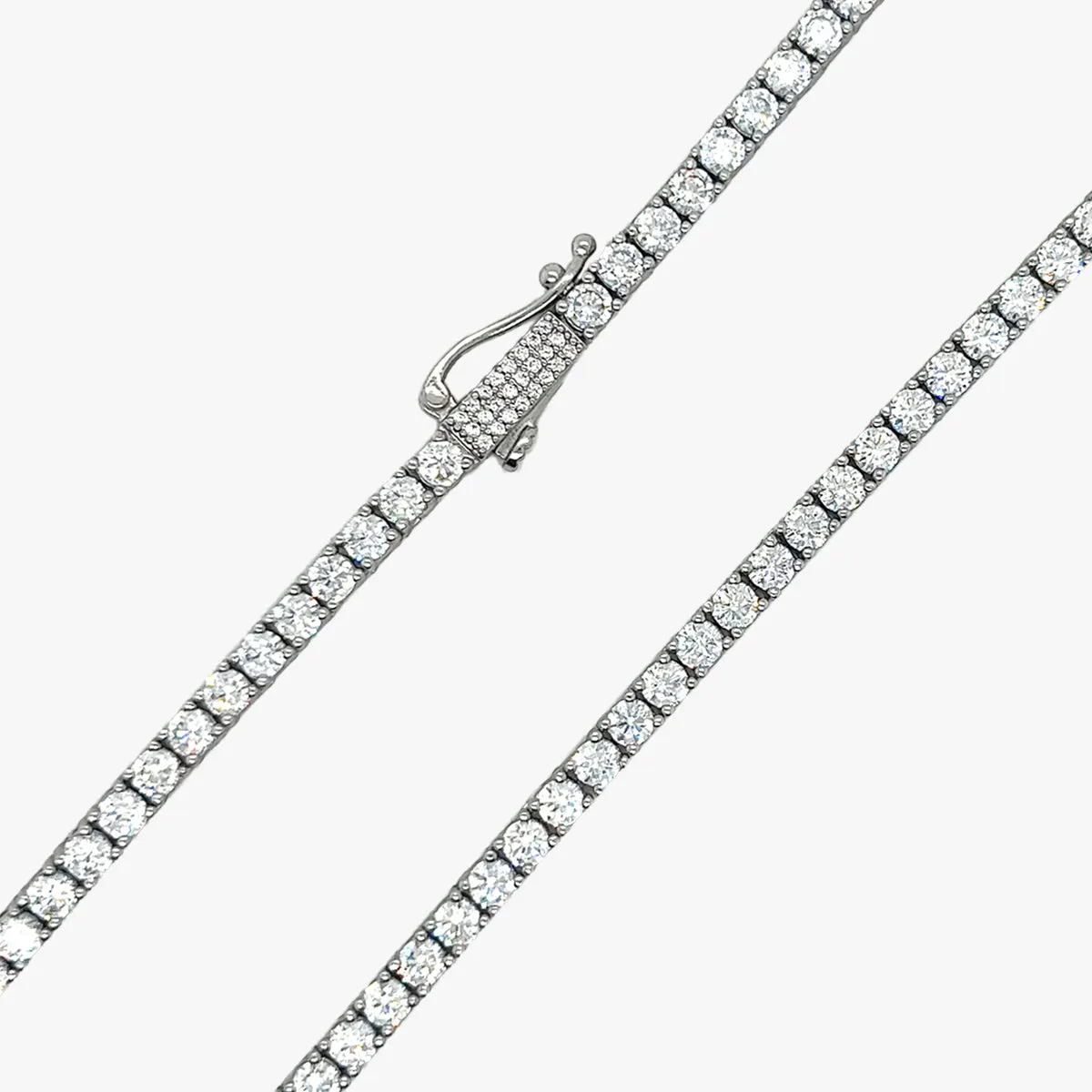 3mm Diamond Tennis Necklace