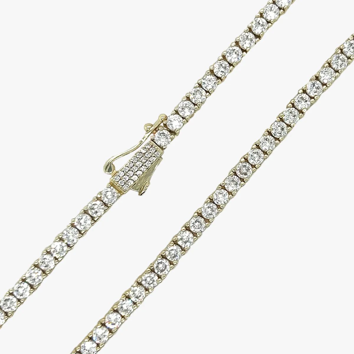 3mm Diamond Tennis Necklace