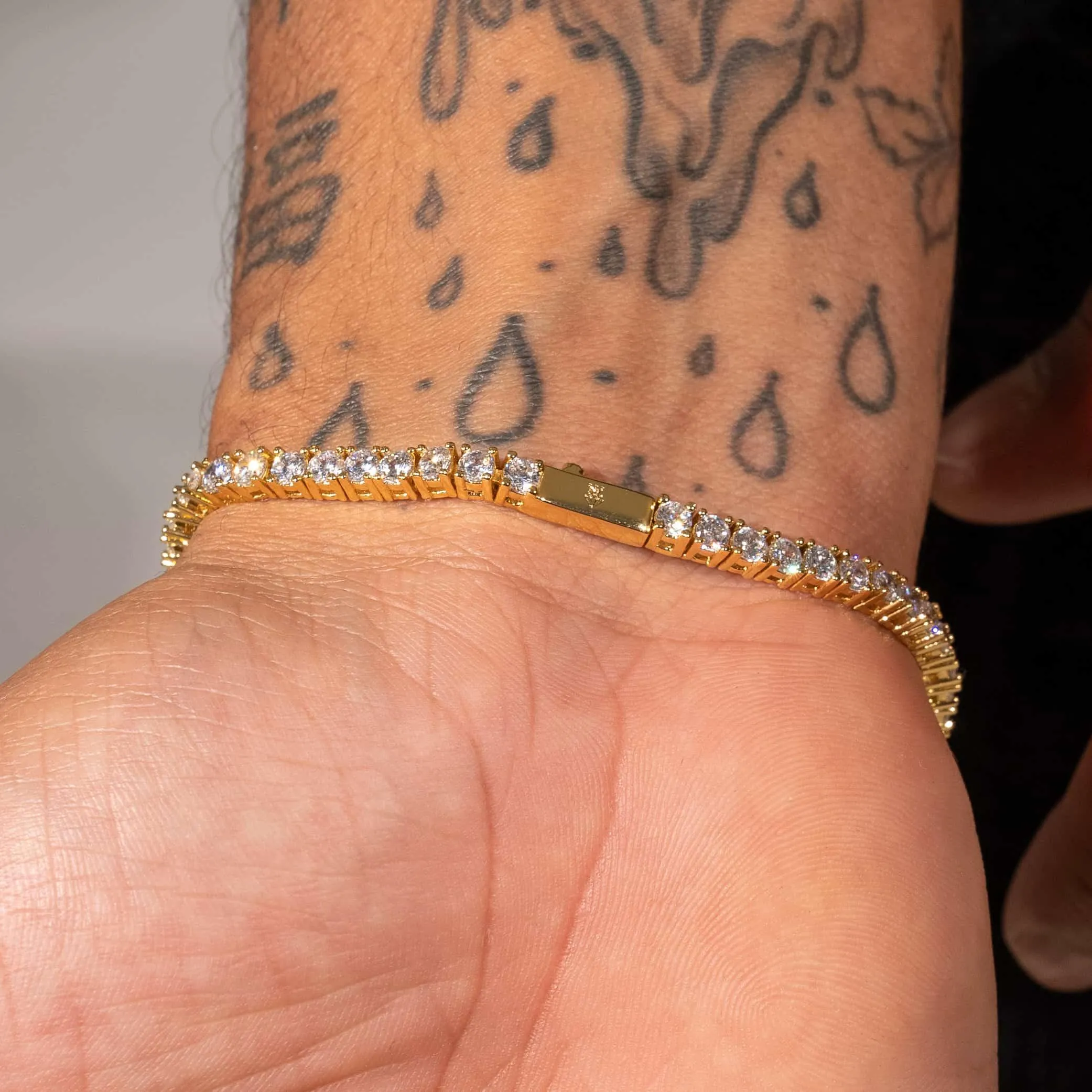 3mm Tennis Bracelet - Gold