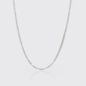 3MM  Tennis Chain - White Gold