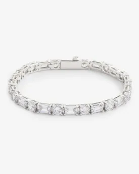 5mm Round & Rectangular Tennis Bracelet