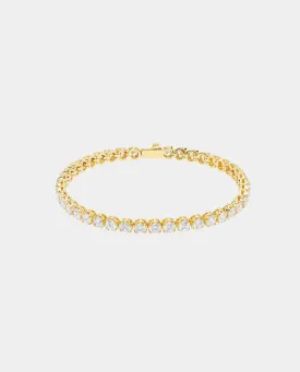 5mm Round Tennis Bracelet - Gold