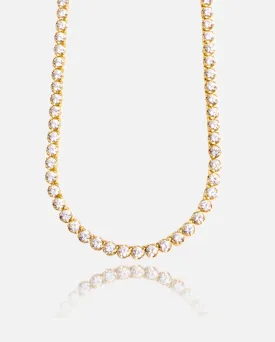 5mm Round Tennis Chain - Gold