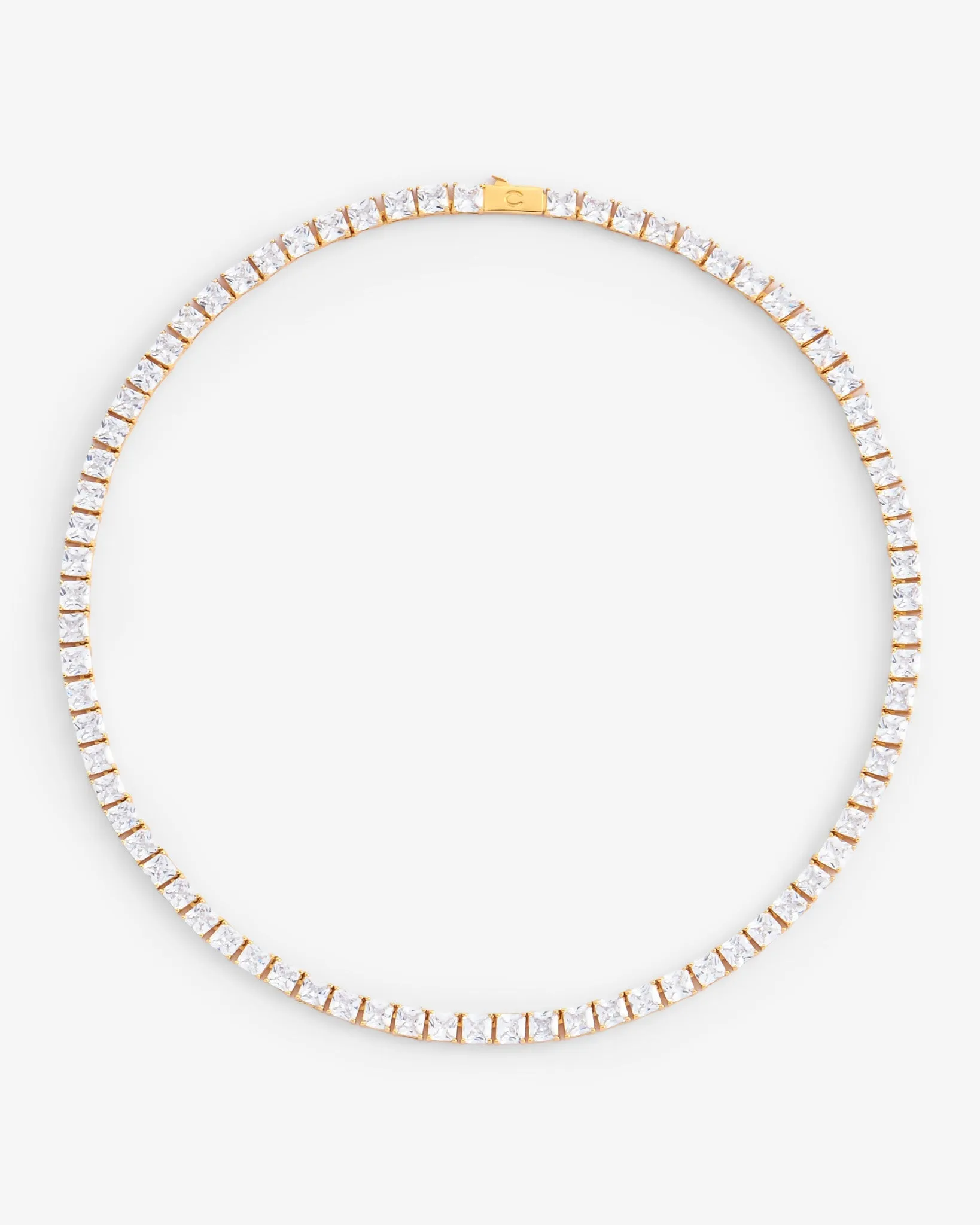 5mm Square Tennis Chain - Gold