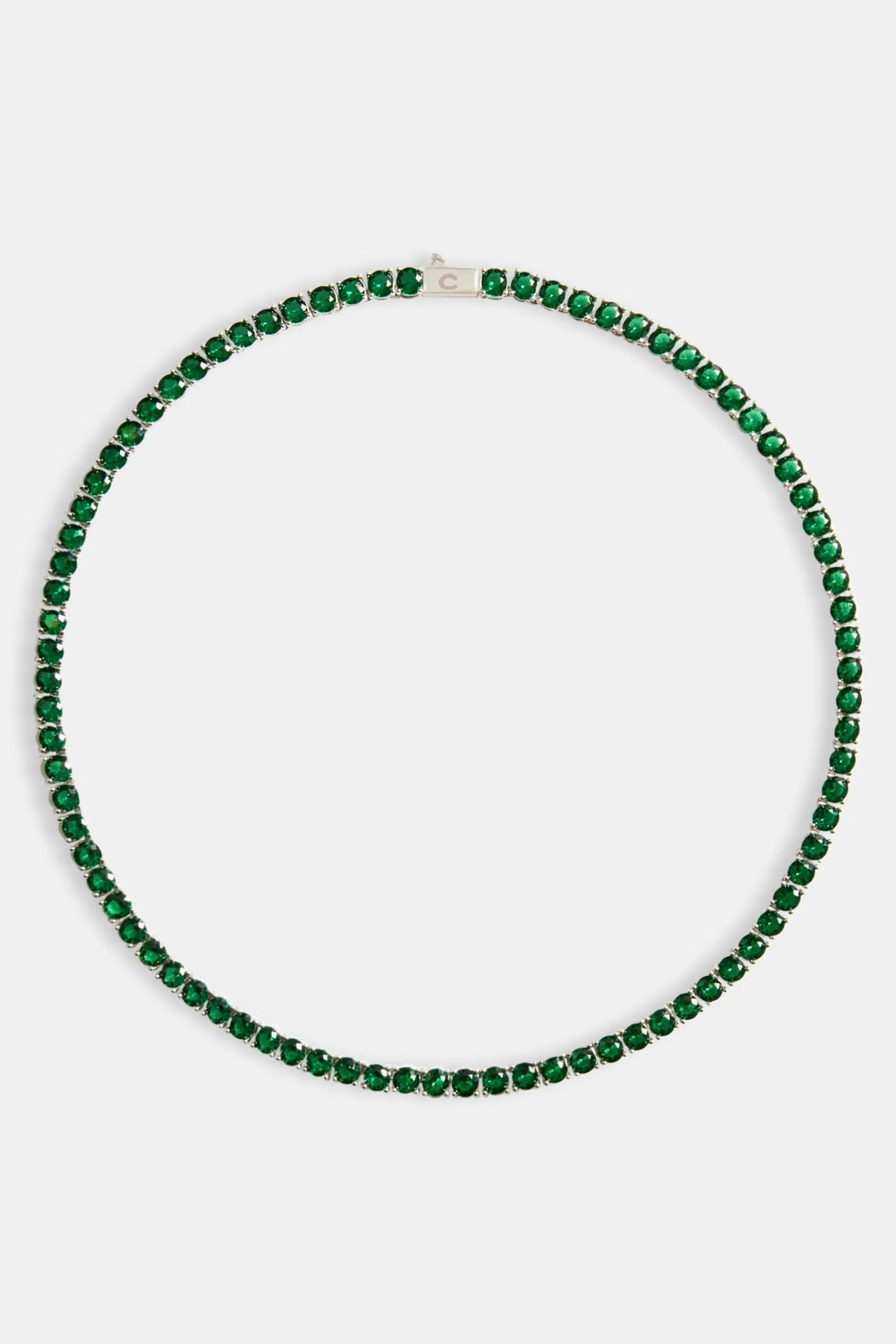 5mm Tennis Chain - Dark Green