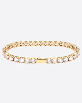 5MM VVS TENNIS bracelet  - Gold