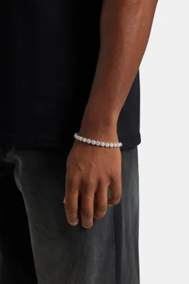 7mm Clustered Tennis Bracelet