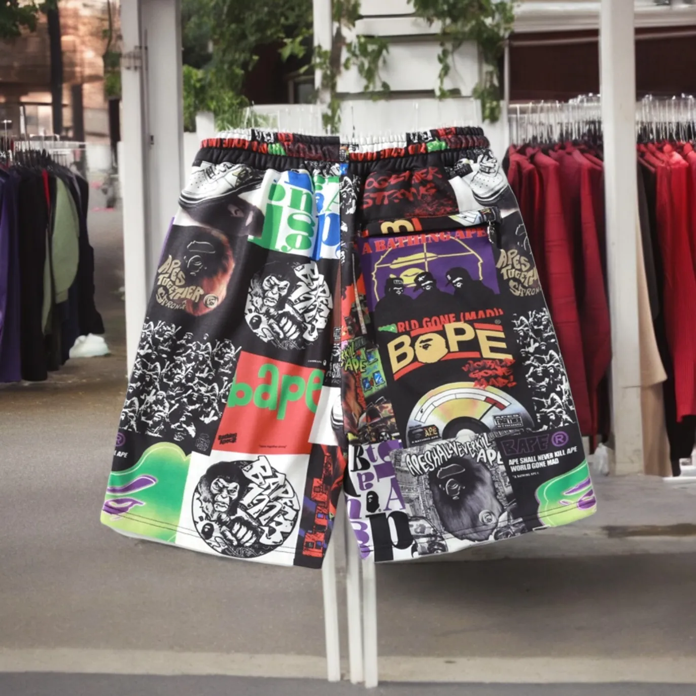 A Bathing Ape Bape Hoodie Short Set