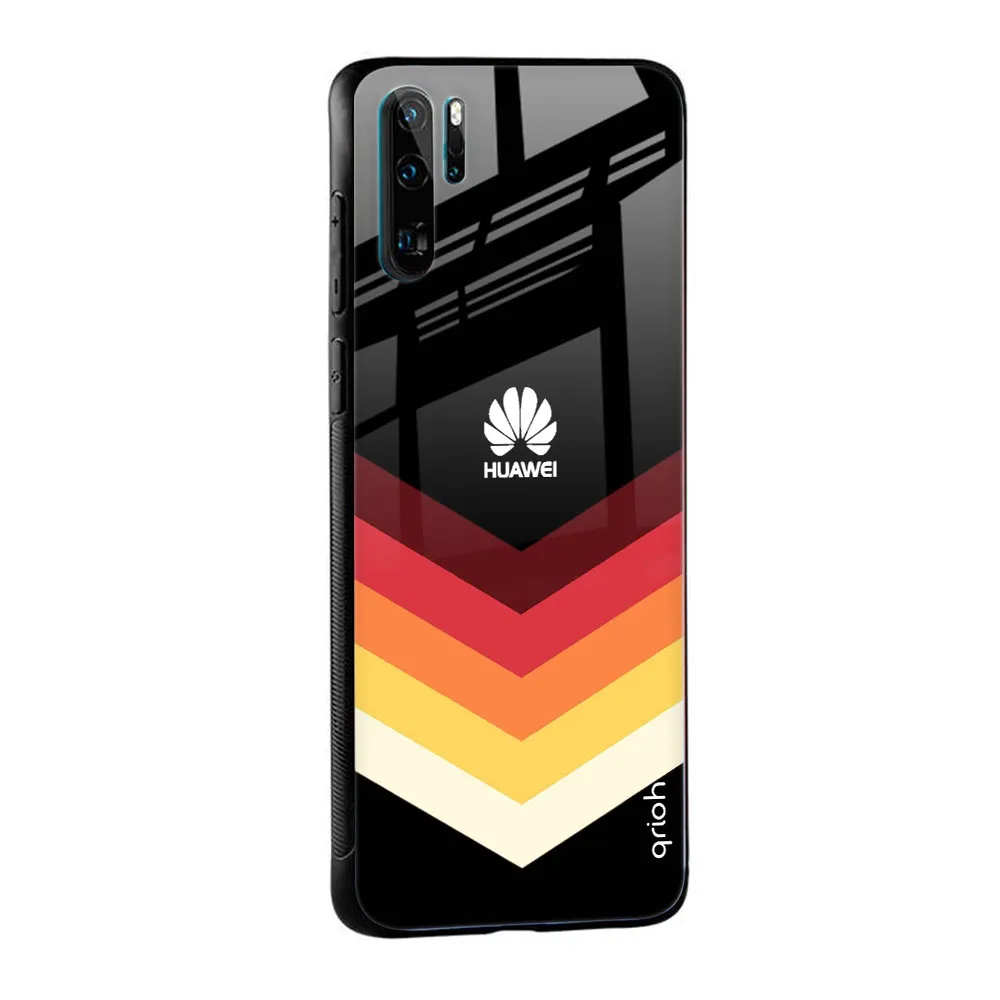 Abstract Arrow Pattern Glass Case For Huawei P40 Pro