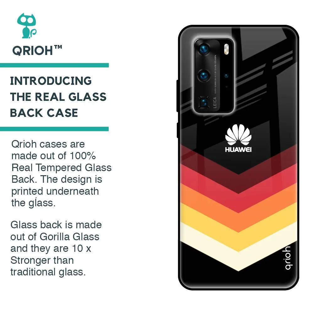 Abstract Arrow Pattern Glass Case For Huawei P40 Pro