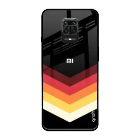 Abstract Arrow Pattern Glass Case For Redmi Note 9 Pro Max