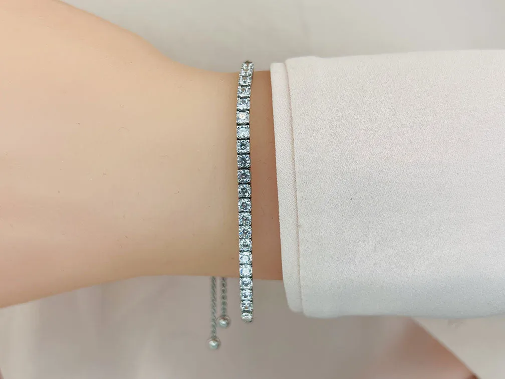 Adjustable Diamond Dreams Lab-Grown Diamond Bracelet with 2.47 ct.(finished) 3.2mm