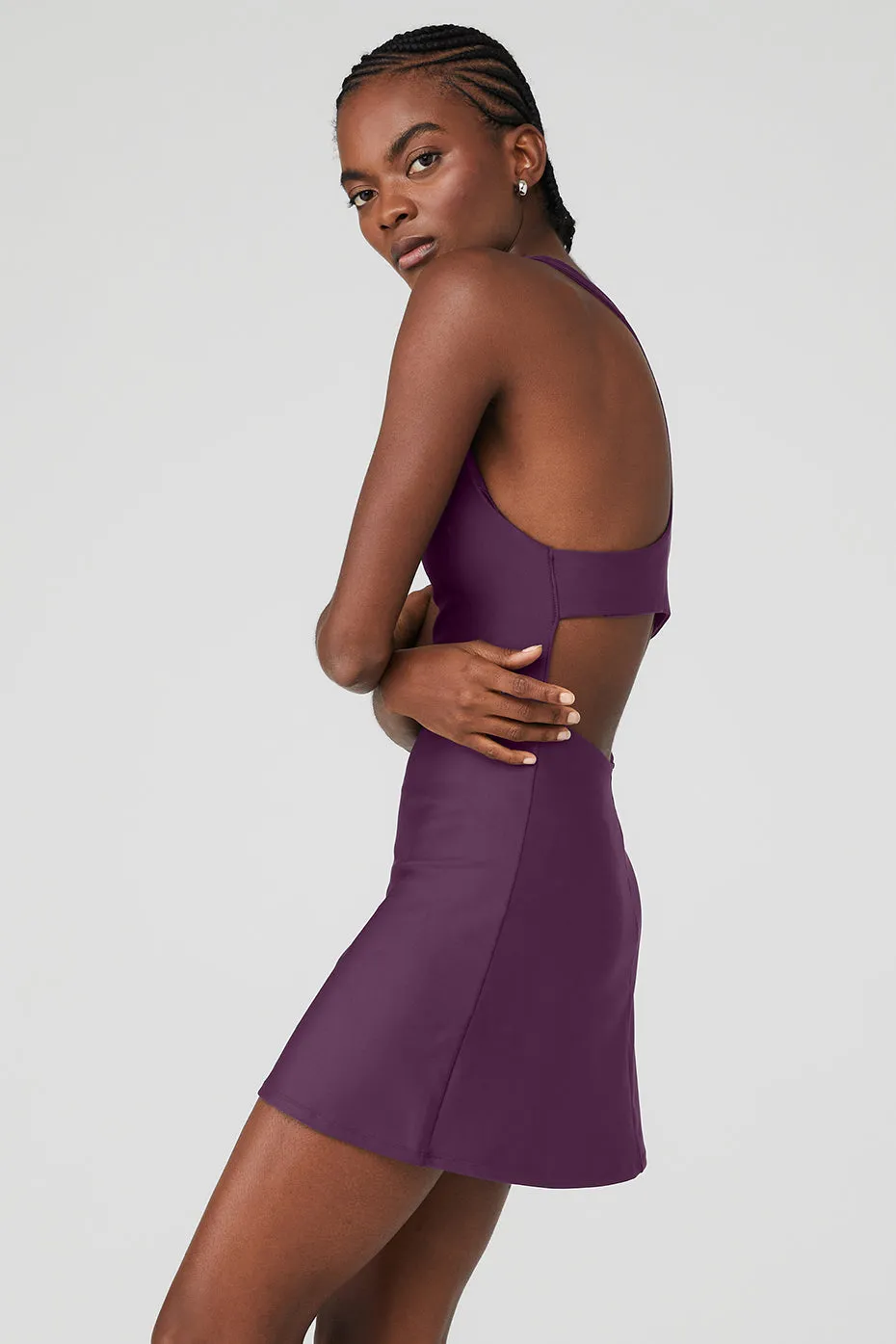 Airlift Fly Dress - Dark Plum