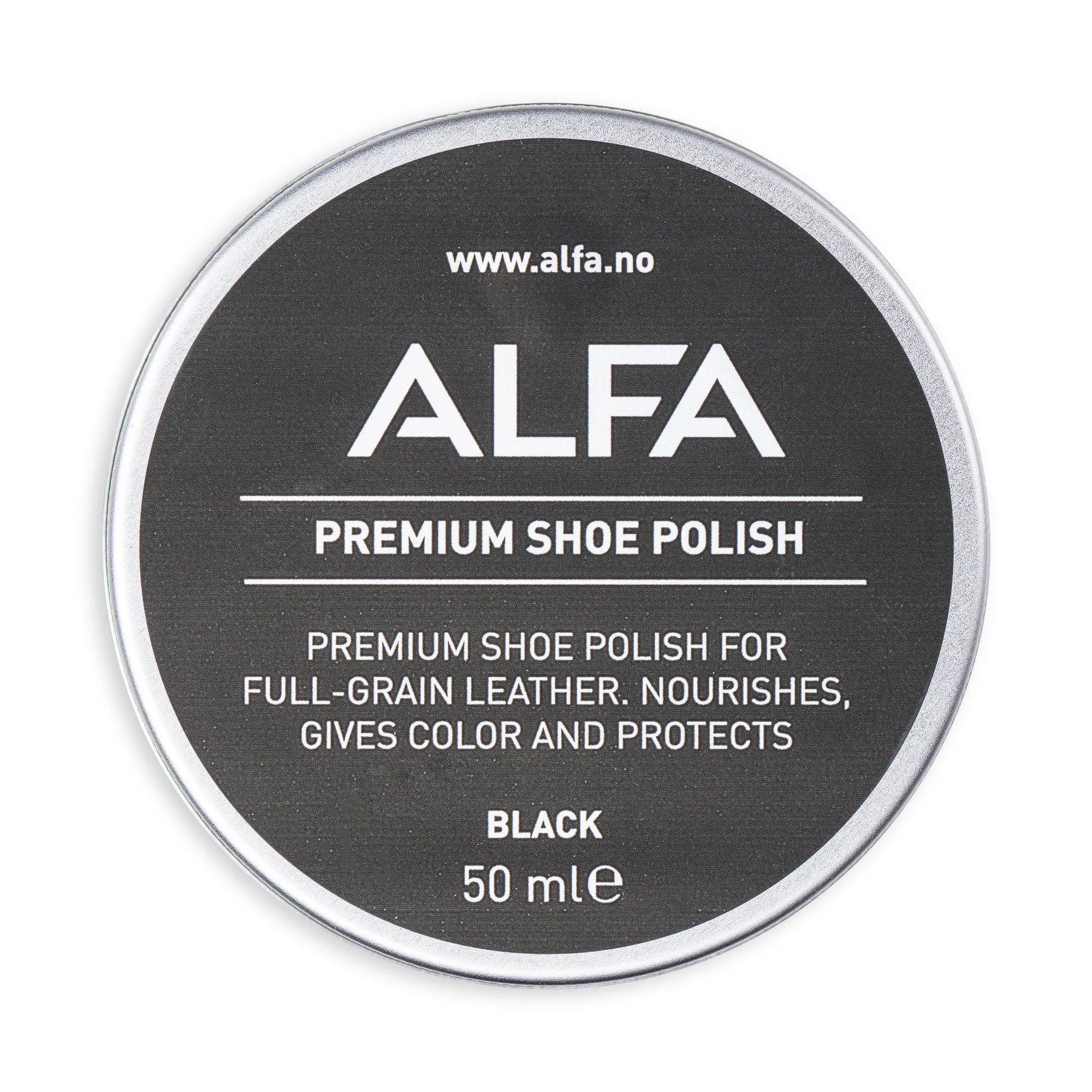 ALFA Shoe Care Polish - BLACK - 1pk