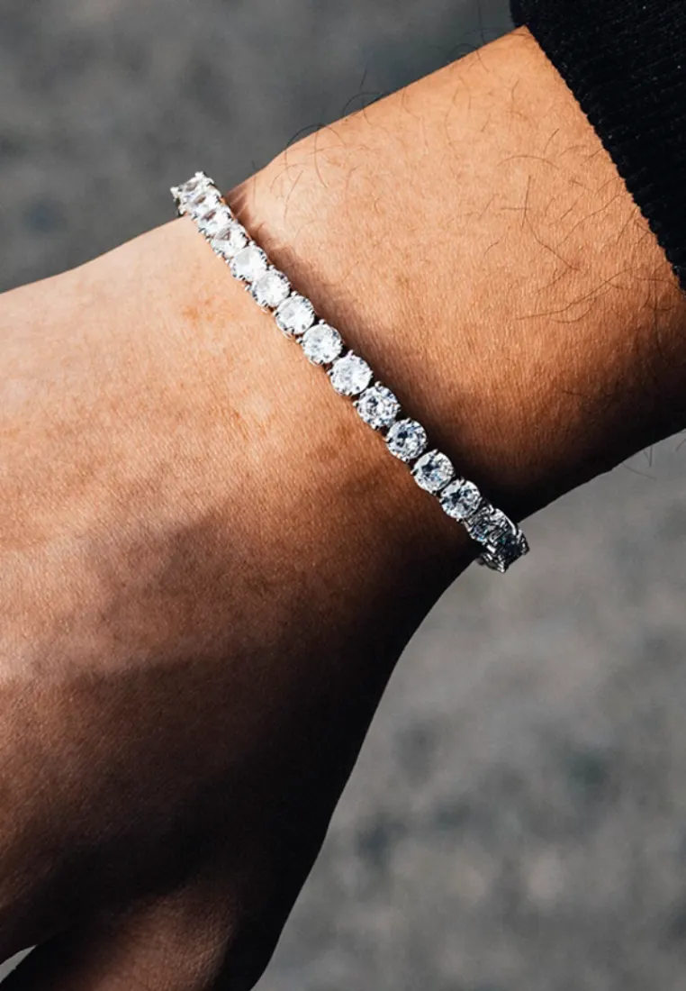 Amaryllis Sparkling Cubic Zirconia Tennis Bracelet