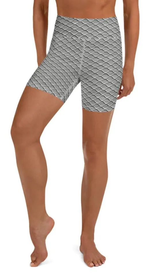 Anti Cellulite Pattern Yoga Shorts