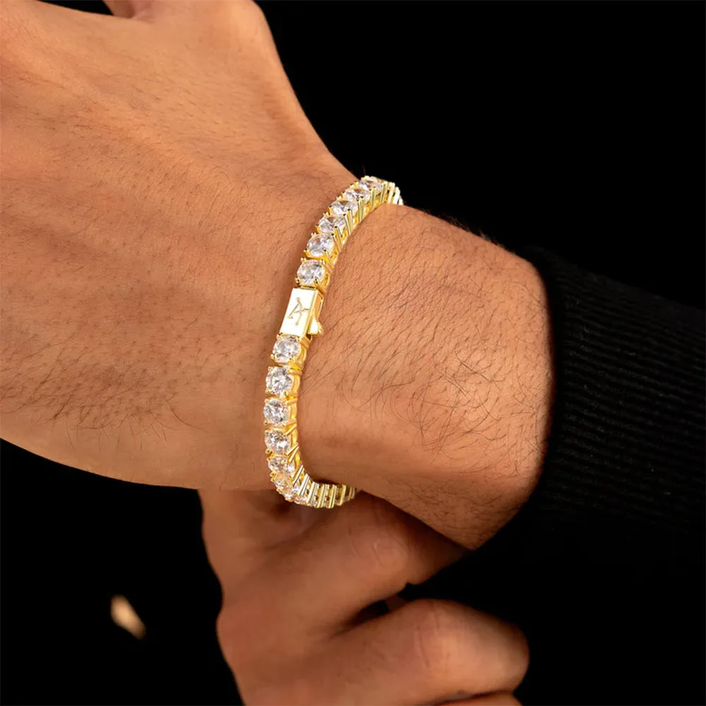 Aporro Iced Tennis Bracelet - 5mm