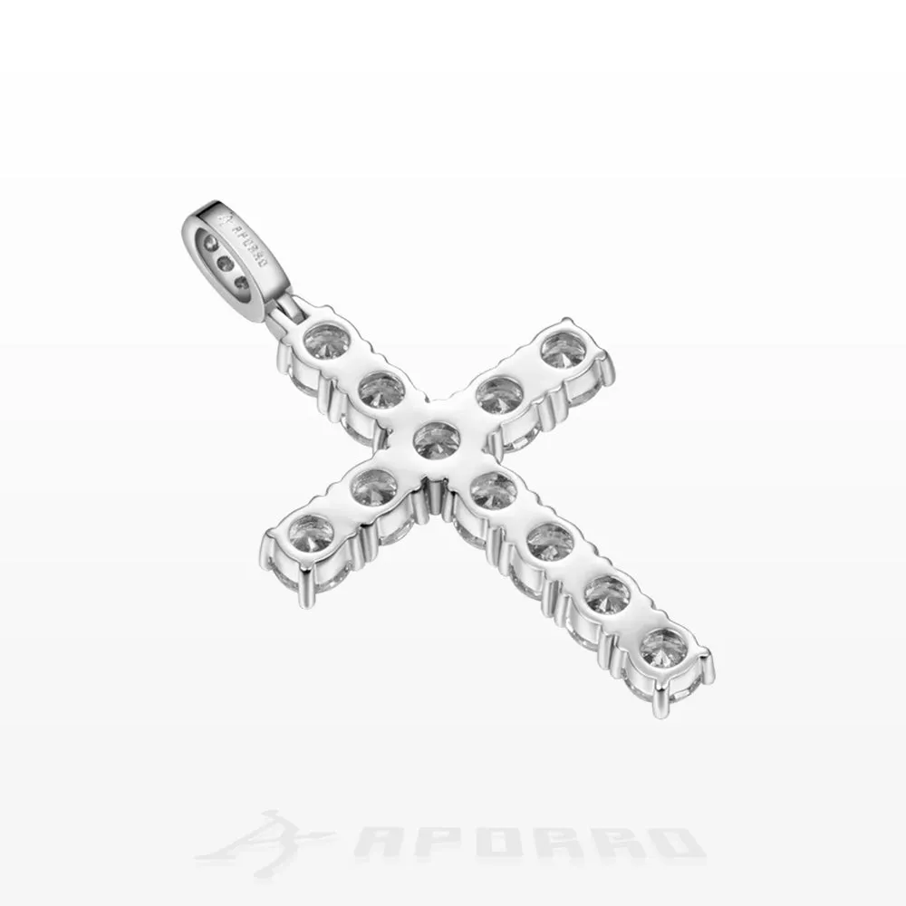 Aporro Tennis Cross Pendant - Medium