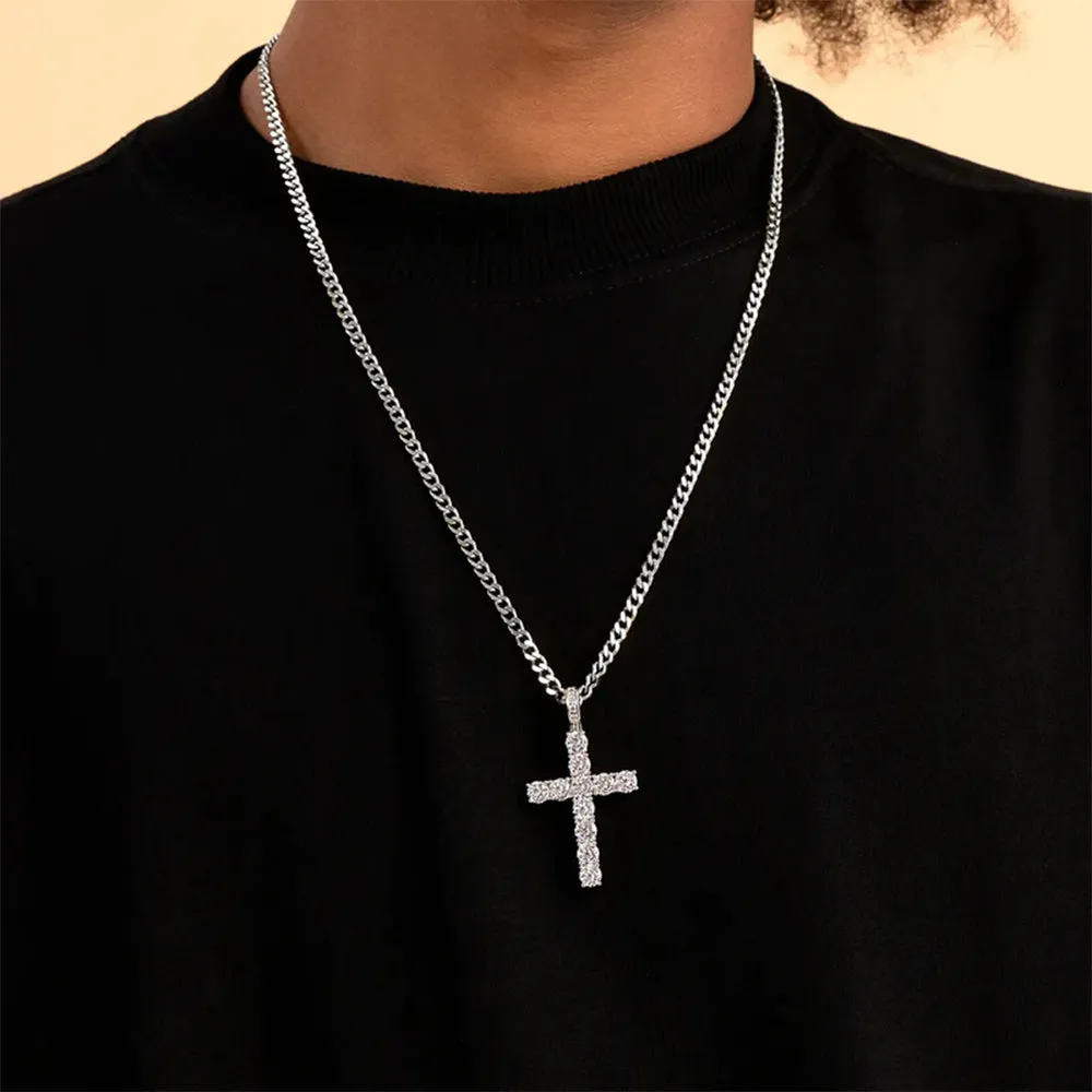 Aporro Tennis Cross Pendant - Medium