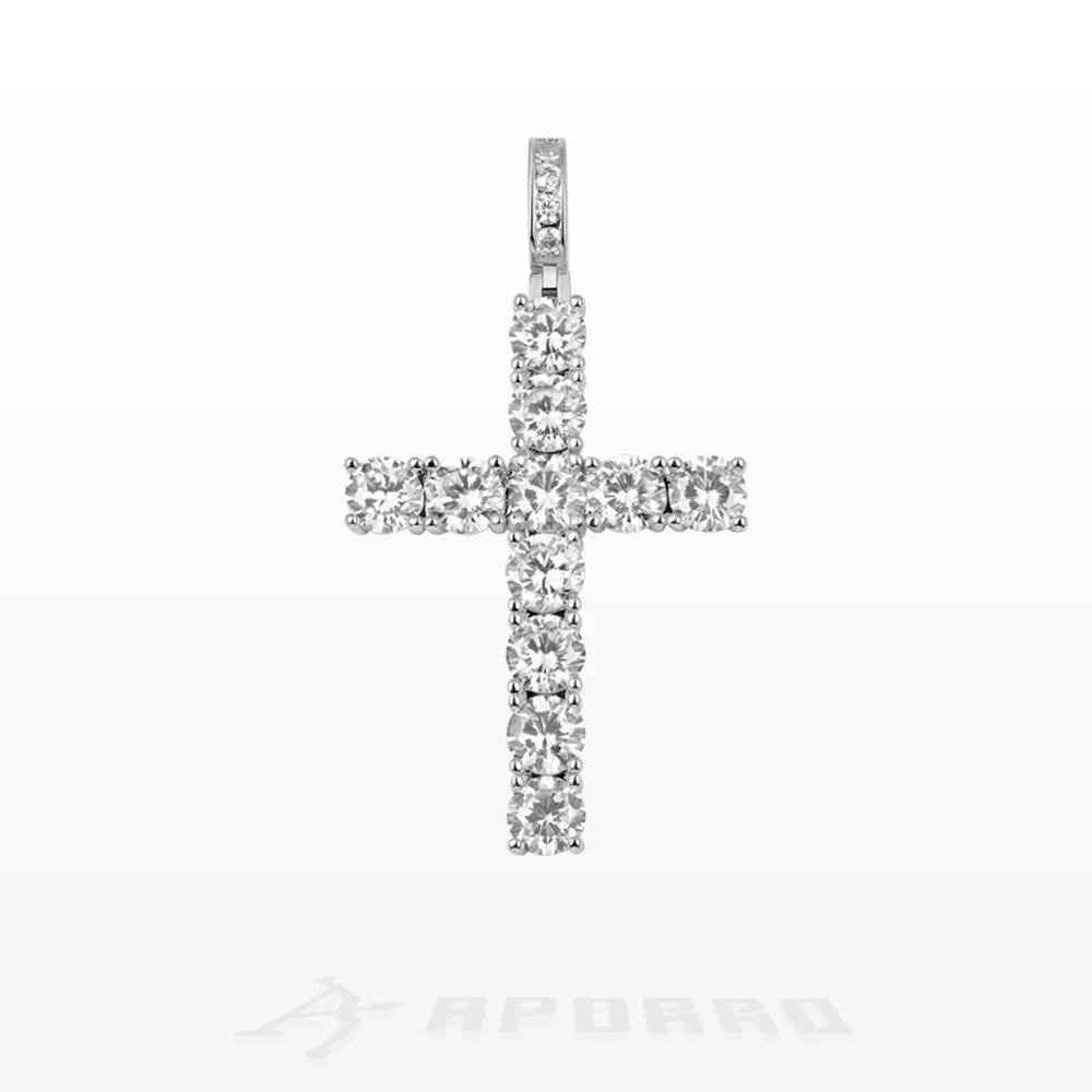 Aporro Tennis Cross Pendant - Medium