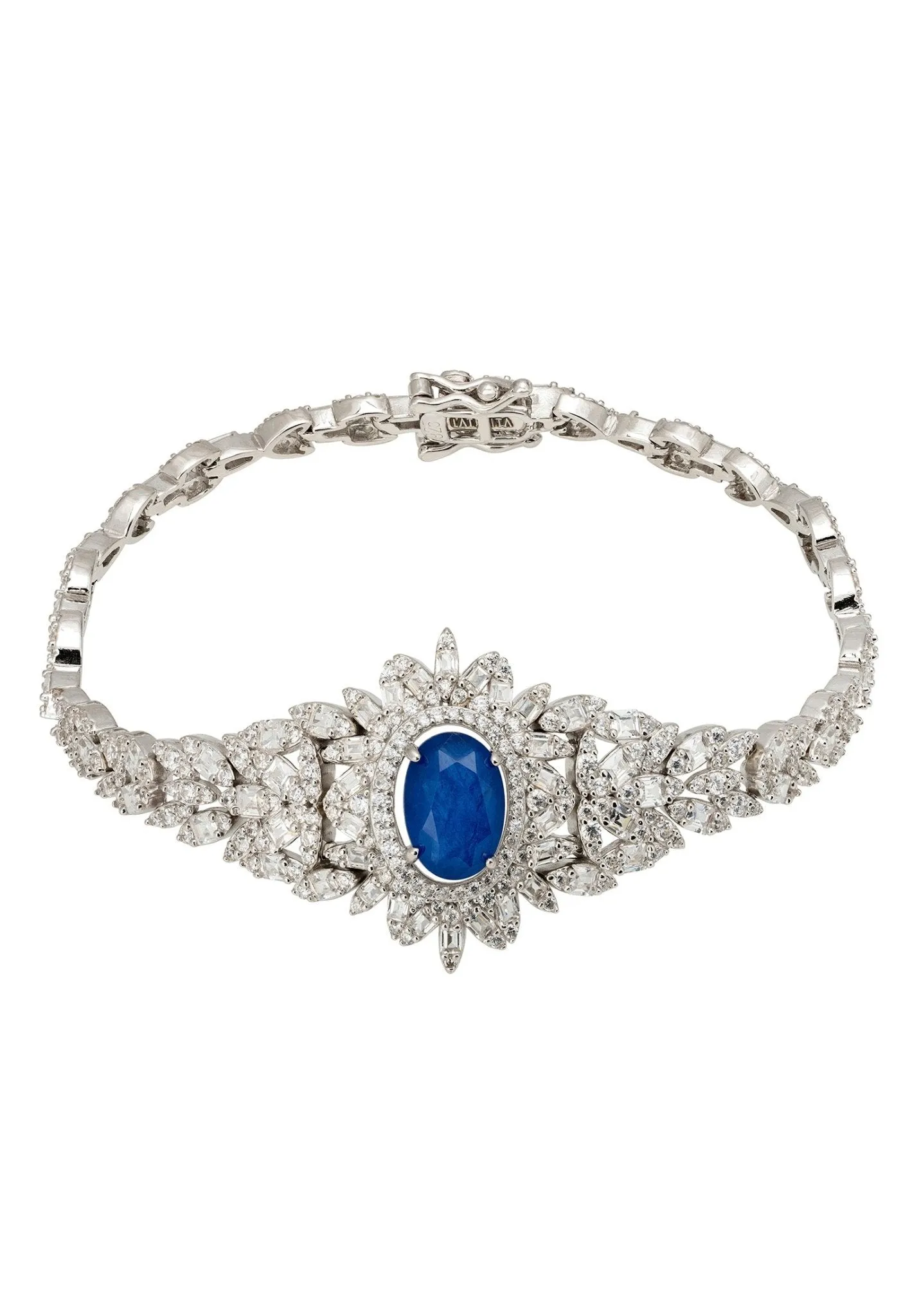 Arabesque Splendor Bracelet Sapphire Silver