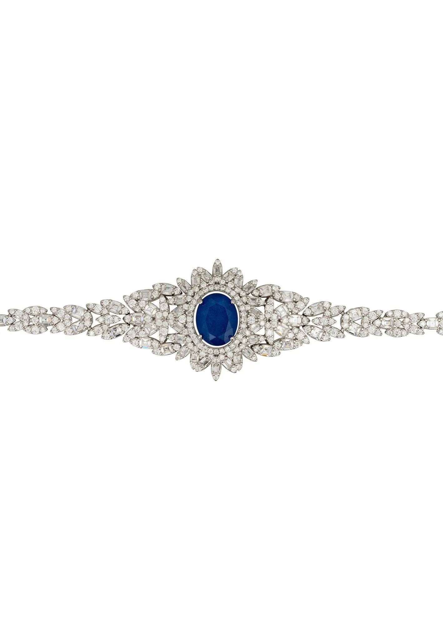 Arabesque Splendor Bracelet Sapphire Silver