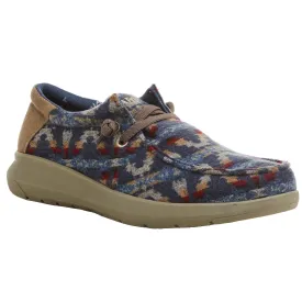 Ariat Men's Hilo Stretch Lace Blue Aztec Wooly Casual Shoe