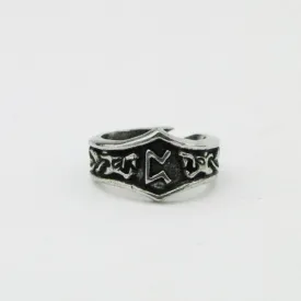 Asgard Peorth Letter P Rune Ring - Adjustable