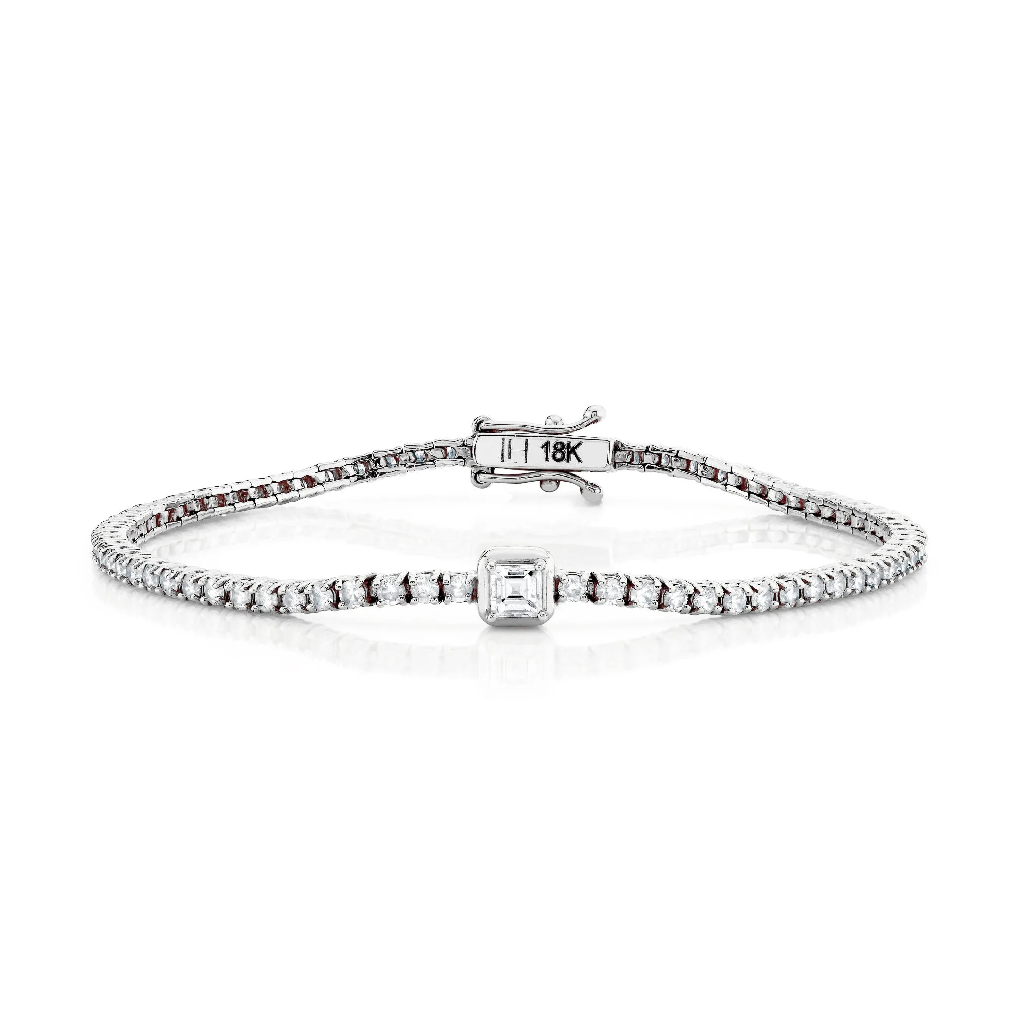 Asscher Mini Goddess Tennis Bracelet