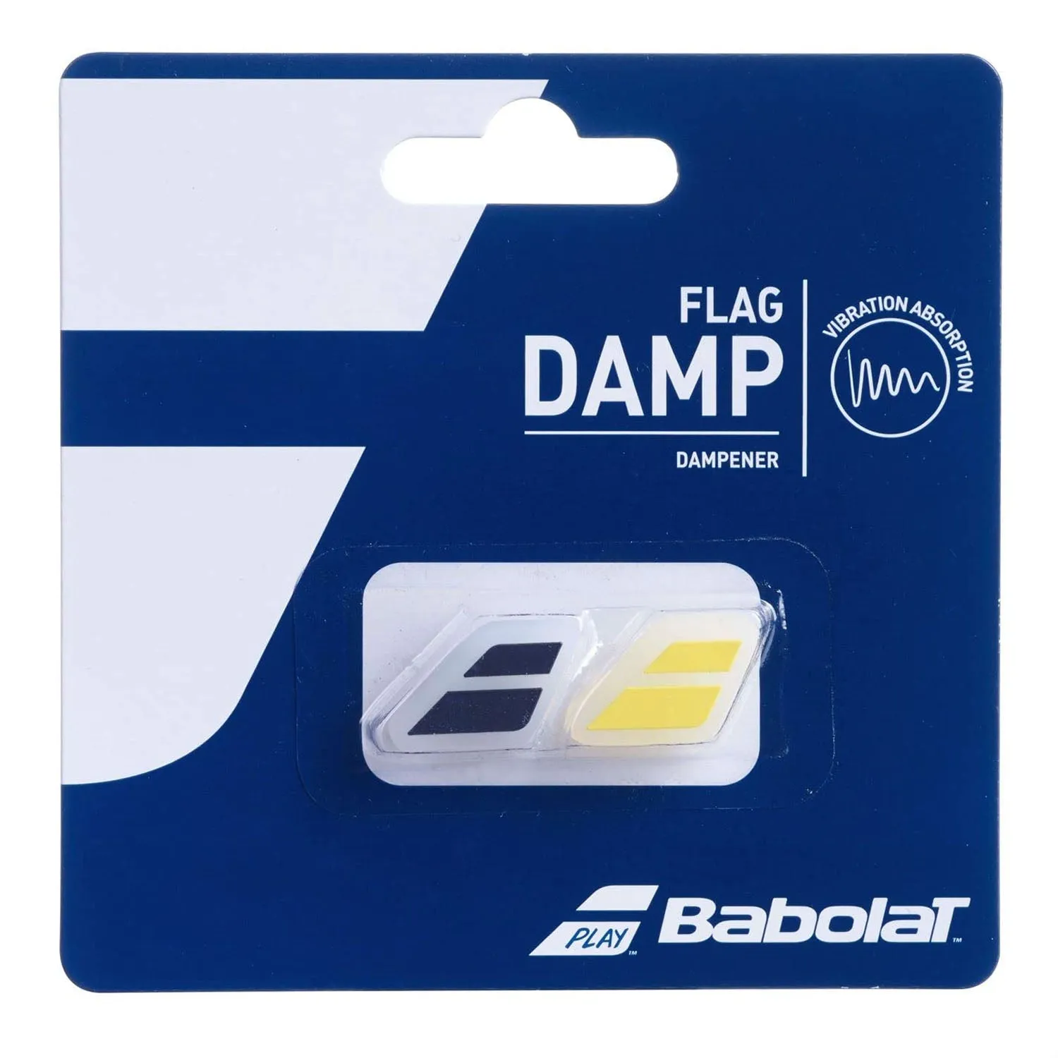 Babolat 700032 Flash Damp X2 Vibration Absorber 2Pc , Black/Yellow