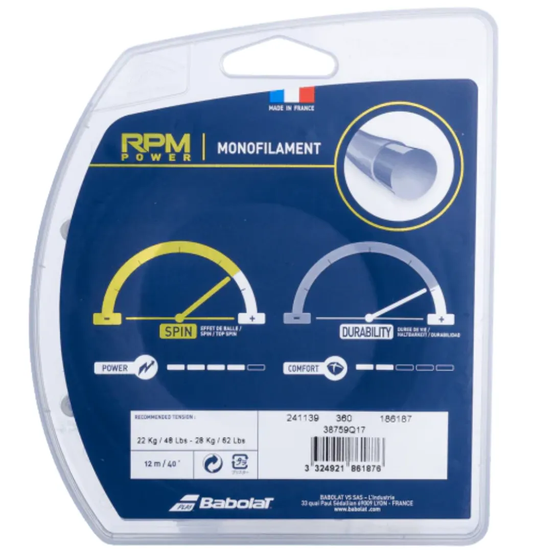 Babolat RPM Power - 12M Tennis Strings