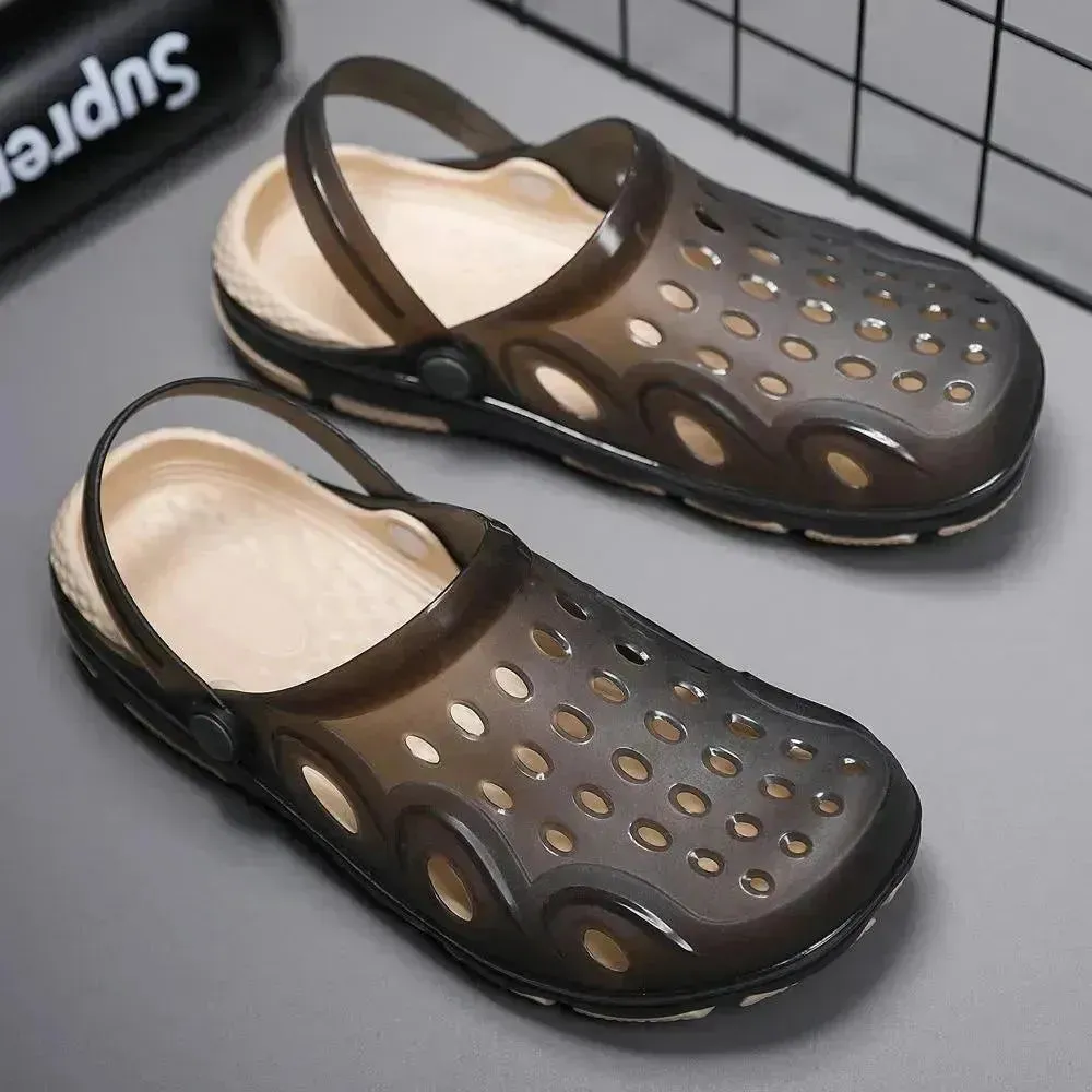 Baotou Sandals Outdoor Wear Half Drag Beach Shoes Men