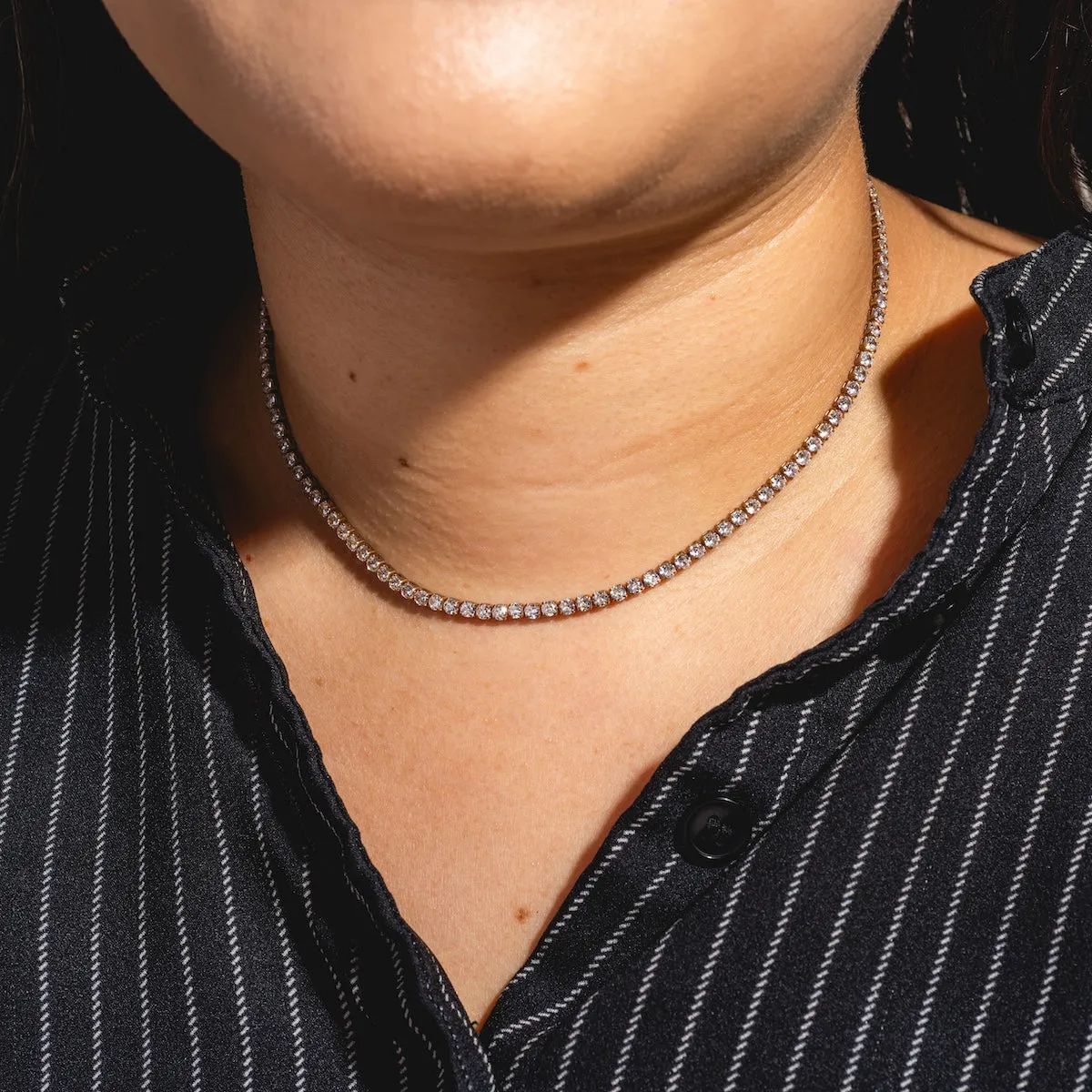 Beam Tennis Choker Necklace