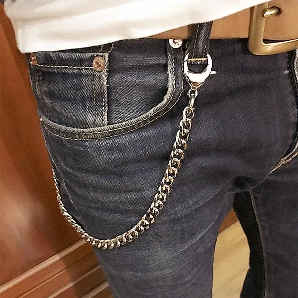 Biker Wallet Chain Stainless Steel 18'' Wallet Chain Pants Chain Jeans Chain Jean Chain For Men