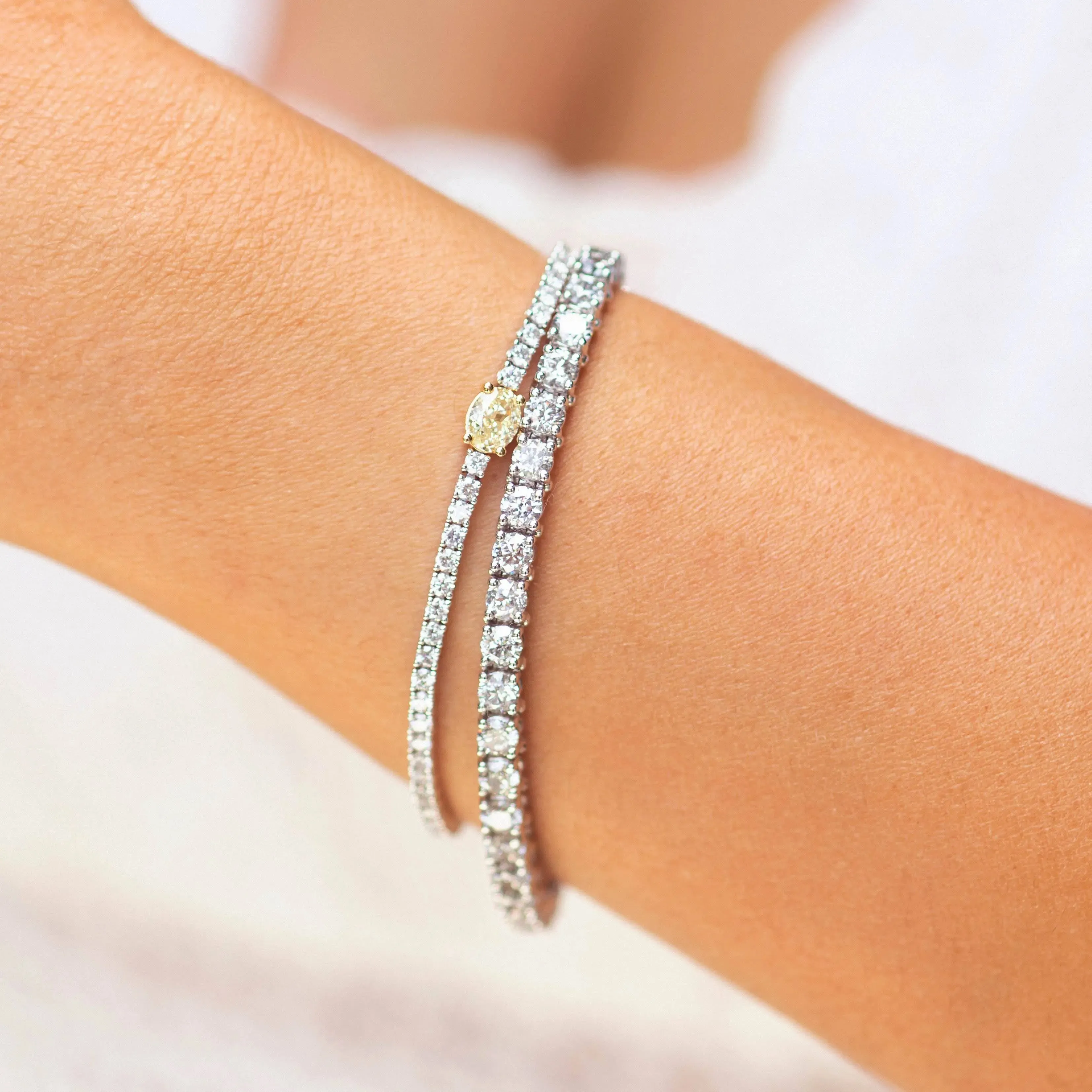 Classic Diamond Tennis Bracelet - 12.0 carat