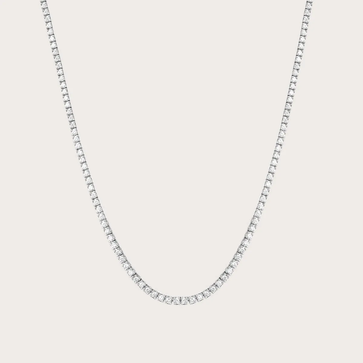 Classic diamond tennis necklace (Lab)