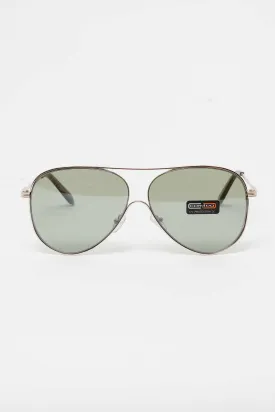 CRD SUNGLASS IN CLEAR LIGHT GREEN