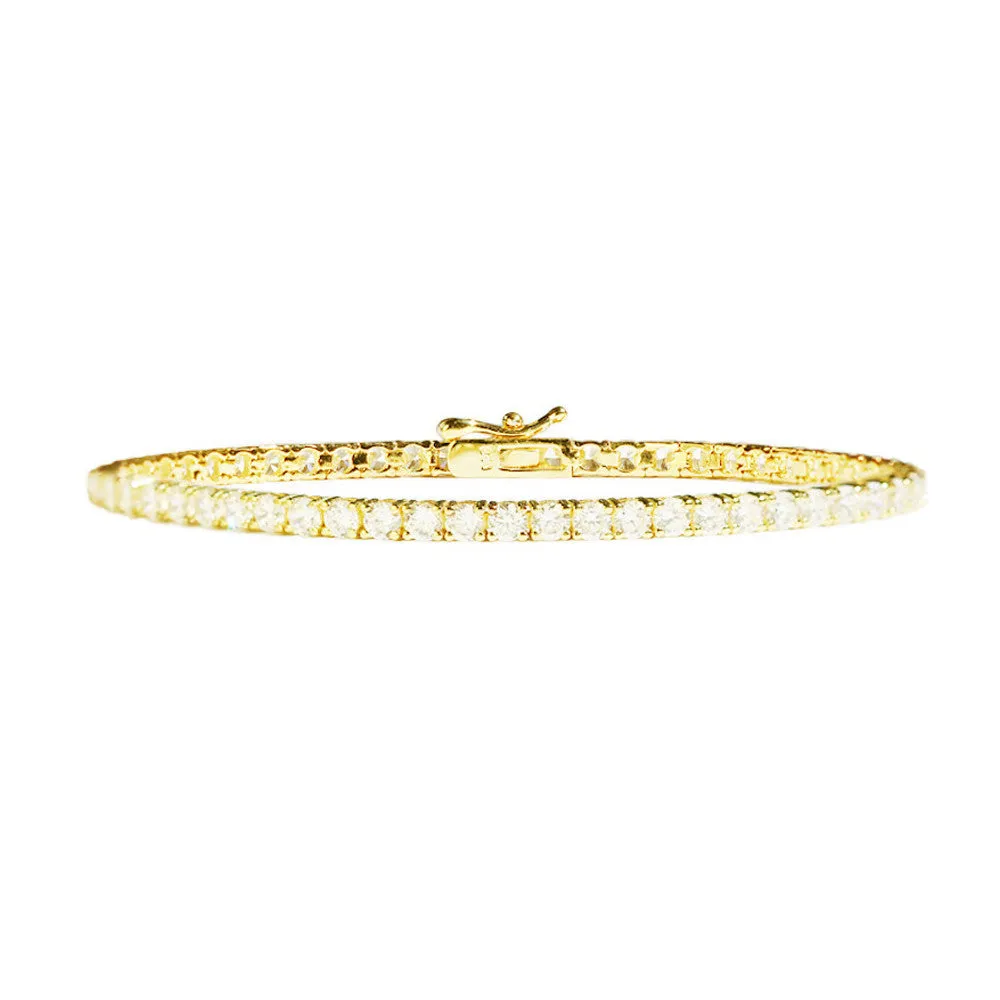 Cressida Tennis Bracelet (Gold)