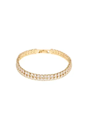 Crystal Double Layered Tennis Bracelet