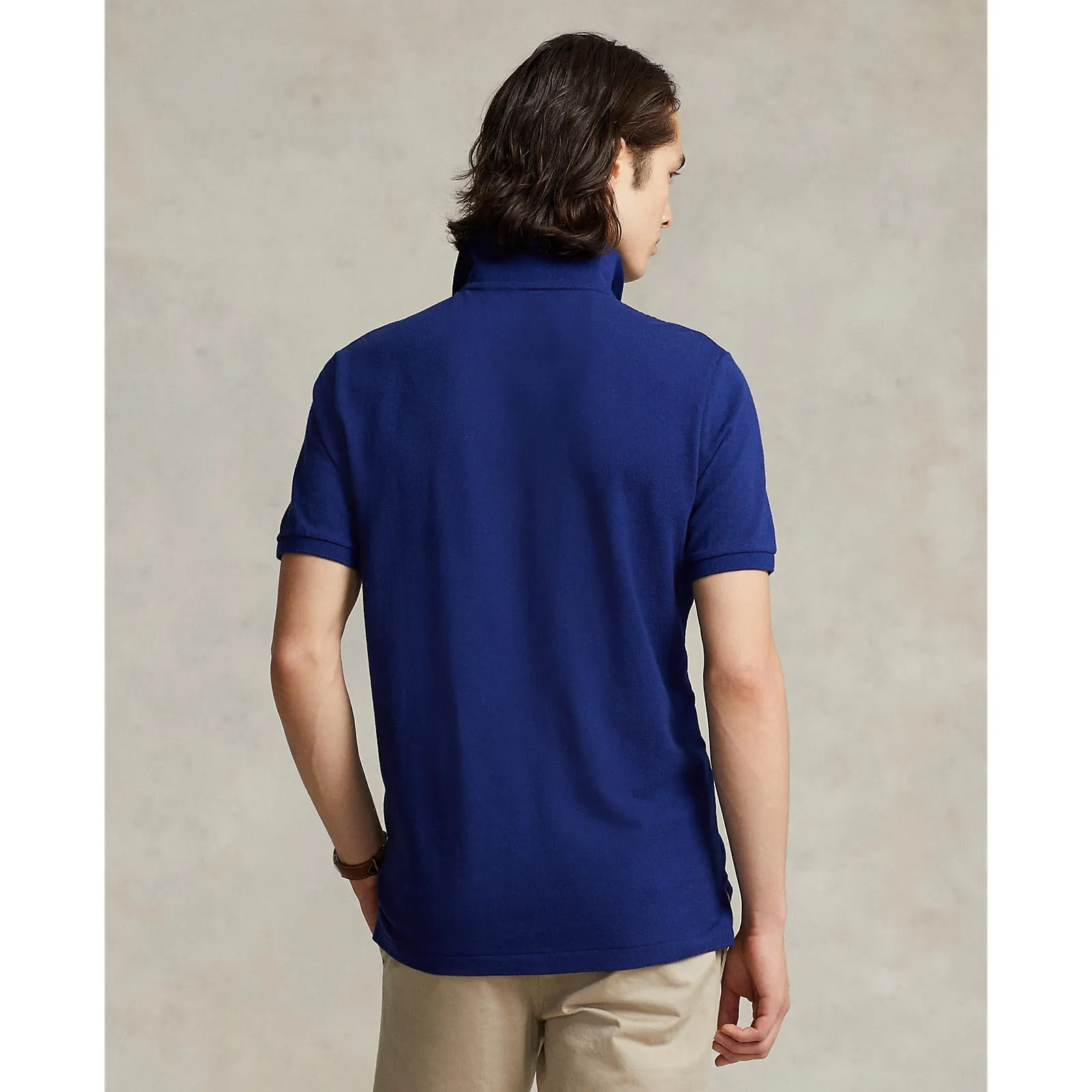 Custom Fit Mesh Polo - Blue